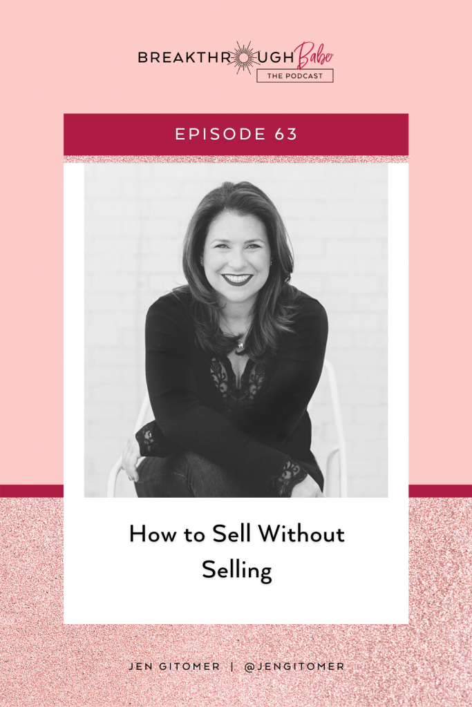 how to sell without selling