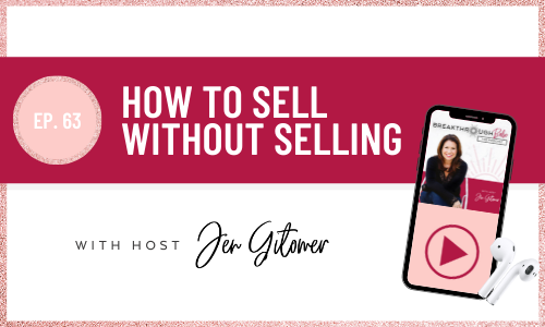 how to sell without selling